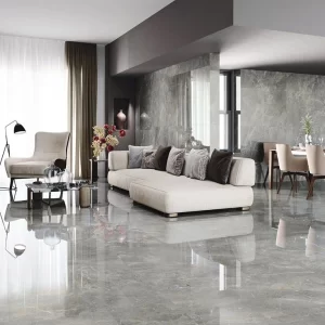 Luna Grey Marble Interior Application