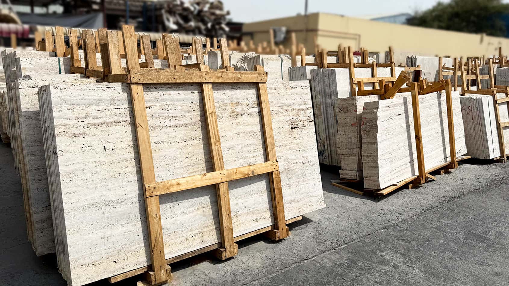 Light Travertine Slabs