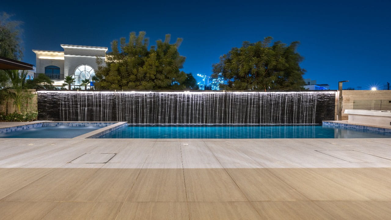 Tuscany Beige Travertine Villa Pool Flooring